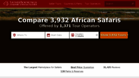 What Safaribookings.com website looked like in 2017 (6 years ago)