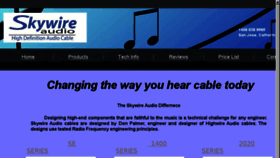What Skywireaudio.com website looked like in 2017 (6 years ago)