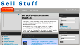What Sellstuff.co.za website looked like in 2017 (6 years ago)