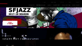 What Sfjazz.org website looked like in 2017 (8 years ago)