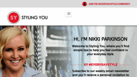 What Stylingyou.com.au website looked like in 2017 (6 years ago)