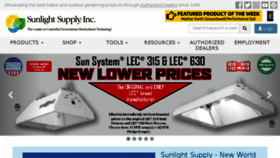 What Sunlightsupply.com website looked like in 2017 (6 years ago)