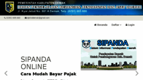 What Sipanda.demakkab.go.id website looked like in 2017 (6 years ago)