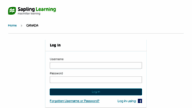 What Saplinglearning.ca website looked like in 2017 (6 years ago)