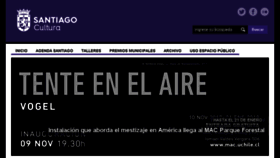 What Santiagocultura.cl website looked like in 2017 (6 years ago)