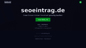What Seoeintrag.de website looked like in 2017 (6 years ago)