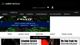 What Summitbicycles.com website looked like in 2017 (6 years ago)