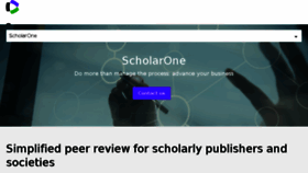 What Scholarone.com website looked like in 2017 (6 years ago)