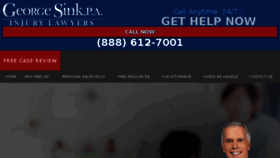 What Sinklaw.com website looked like in 2017 (6 years ago)