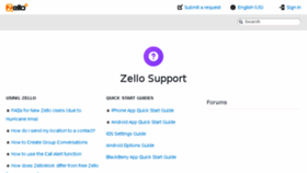 What Support.zello.com website looked like in 2017 (6 years ago)