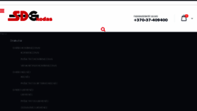 What Sdgkodas.lt website looked like in 2018 (6 years ago)