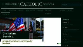 What Springfieldcatholicschools.org website looked like in 2018 (6 years ago)