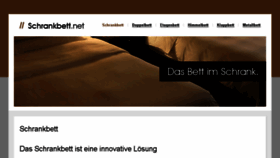 What Schrankbett.net website looked like in 2018 (6 years ago)