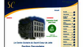 What Sacre-coeur-jette.be website looked like in 2018 (6 years ago)