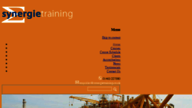 What Synergietraining.co.uk website looked like in 2018 (6 years ago)