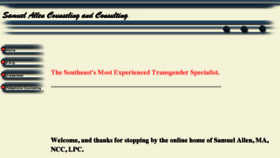 What Samallencounseling.com website looked like in 2018 (6 years ago)