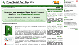 What Serial-port-monitor.com website looked like in 2018 (6 years ago)