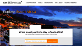 What Sa-venues.com website looked like in 2018 (6 years ago)