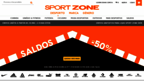 What Sportzone.pt website looked like in 2018 (6 years ago)