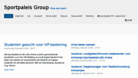 What Sportpaleisgroep.be website looked like in 2018 (6 years ago)