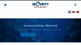 What Securityacademy.nl website looked like in 2018 (7 years ago)