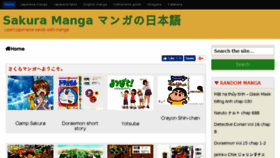 What Sakuramanga.net website looked like in 2018 (6 years ago)