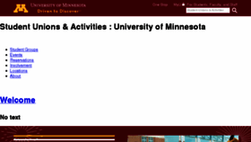 What Sua.umn.edu website looked like in 2018 (6 years ago)