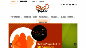 What Shethepeople.tv website looked like in 2018 (6 years ago)