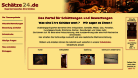 What Schaetze24.de website looked like in 2018 (6 years ago)