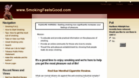 What Smokingfeelsgood.com website looked like in 2018 (6 years ago)