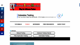 What Softwaretestingmaterial.com website looked like in 2018 (6 years ago)