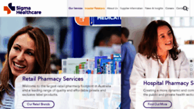 What Sigmahealthcare.com.au website looked like in 2018 (6 years ago)