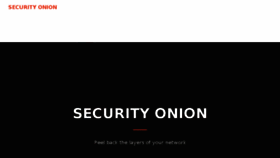 What Securityonion.net website looked like in 2018 (6 years ago)