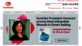What Sunrider.com website looked like in 2018 (6 years ago)