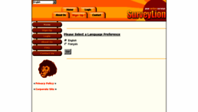 What Surveylion.com website looked like in 2018 (6 years ago)