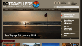 What Sgtravellers.com website looked like in 2018 (6 years ago)