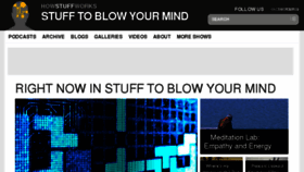 What Stufftoblowyourmind.com website looked like in 2018 (6 years ago)
