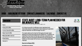 What Savethemile.org website looked like in 2018 (6 years ago)