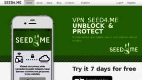 What Seed4.me website looked like in 2018 (6 years ago)