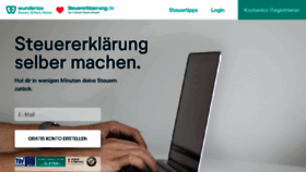 What Steuererklaerung.de website looked like in 2018 (6 years ago)