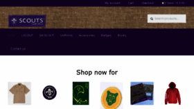 What Shop.scouts.org.za website looked like in 2018 (6 years ago)