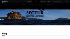 What Sectur.gob.mx website looked like in 2018 (6 years ago)