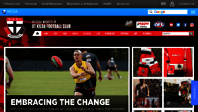 What Saints.com.au website looked like in 2018 (6 years ago)