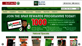 What Spar.co.za website looked like in 2018 (6 years ago)