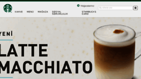 What Starbucks.com.tr website looked like in 2018 (6 years ago)