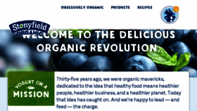 What Stonyfield.com website looked like in 2018 (6 years ago)
