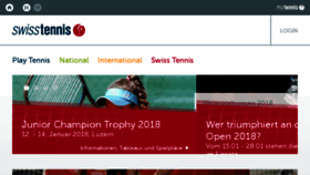 What Swisstennis.ch website looked like in 2018 (6 years ago)
