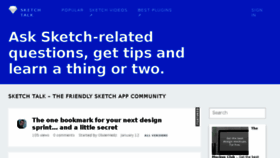 What Sketchtalk.io website looked like in 2018 (6 years ago)