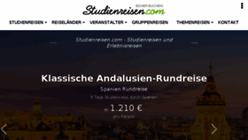What Studienreisen.com website looked like in 2018 (6 years ago)