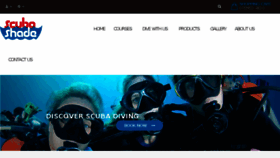 What Scubashade.com website looked like in 2018 (6 years ago)